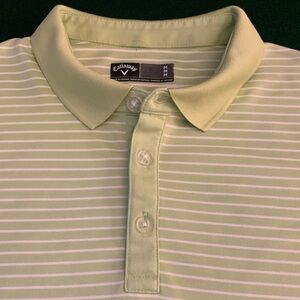 CALLAWAY SS All Poly Striped Golf Polo